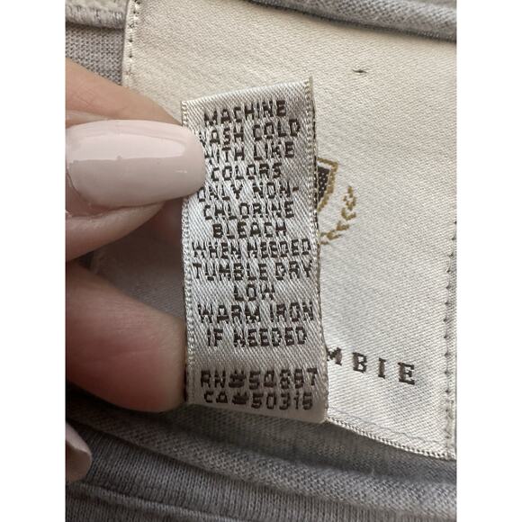 VTG Y2k Grunge Bella Swan Gray Abercrombie & Fitch Long Sleeve Fitted Tee USA S - Picture 9 of 12